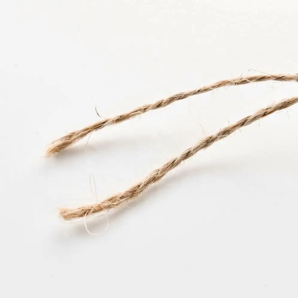 Qingyun 100% Natural Jute Braided Twisted Rope DIY Decoration Cord 1mm~50mm Recyclable sisal Packaging Rope