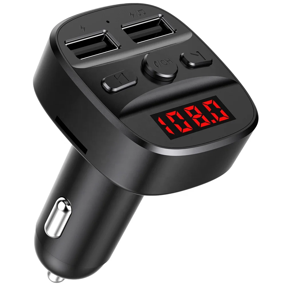 AGETUNR T60  Bluetooth 5.0 usb Charger Car mp3 player Compact and Portable Design Wireless Hands Free Car Kit FM Transmitter