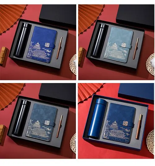 Custom Logo Luxurious Ladies Souvenir Birthday Valentines Day Christmas Stationery Journal Notebook Gift Sets for Women Girl