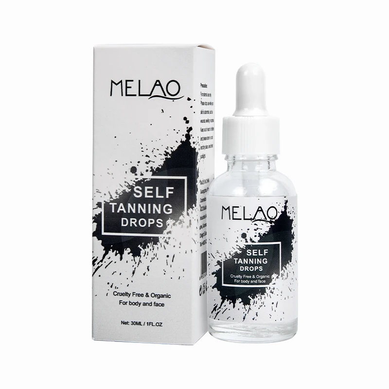 2021 new 30ml self tanning drops for men women skin darken taning oil private label