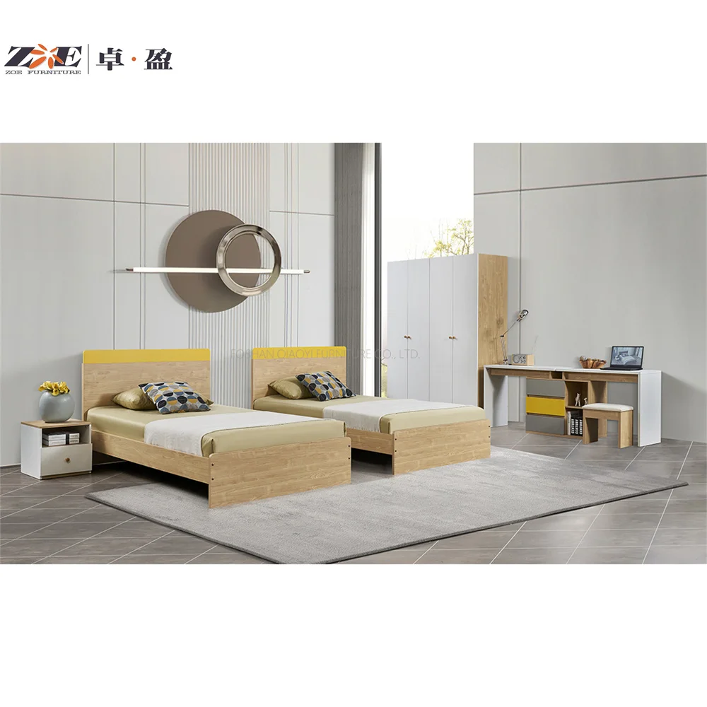 China Wholesale Factory Price 5 Star Hotel Home Luxury Modern Design Wooden Bedroom Furniture Set