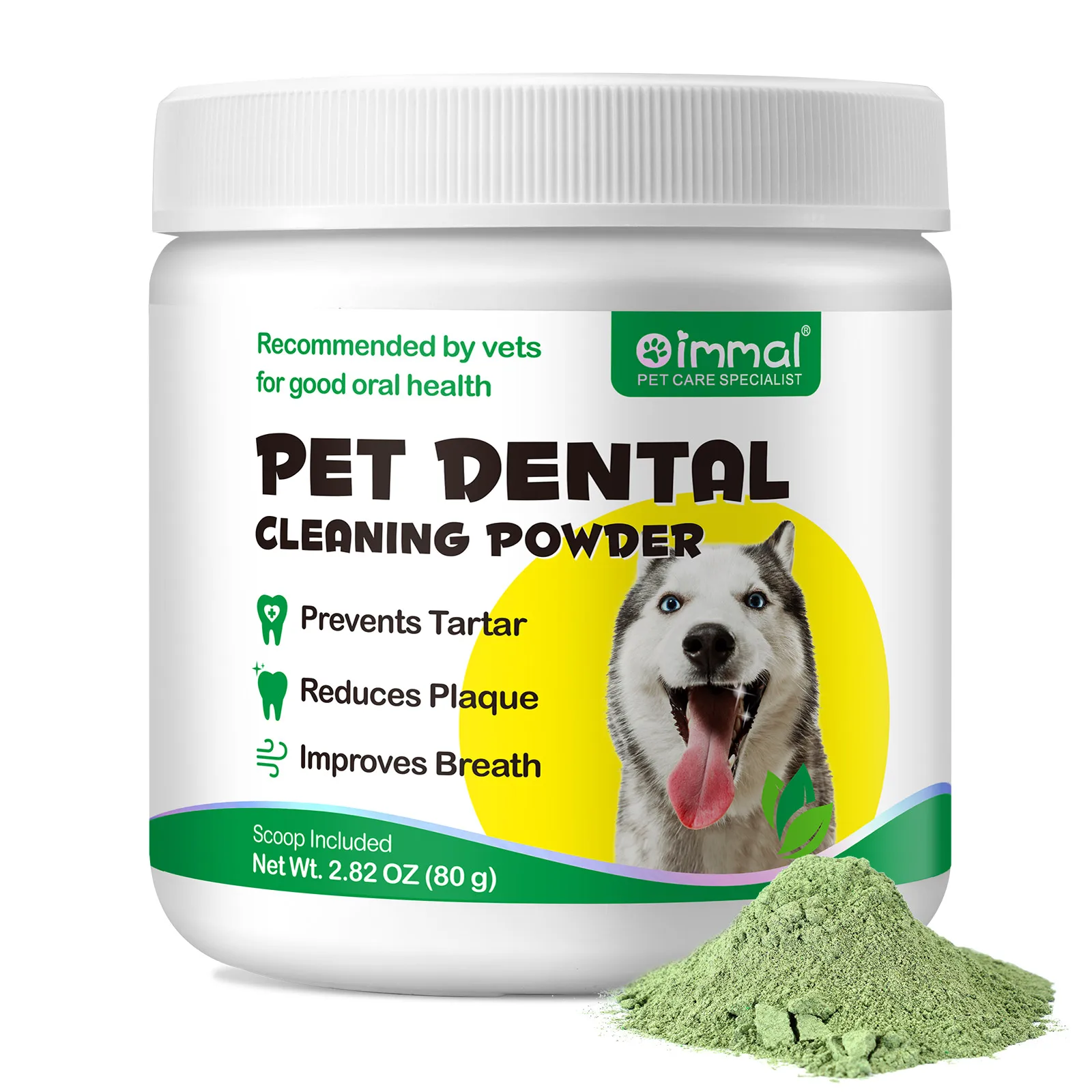 Custom Wholesale Pet Oral Care Dry Cleansing Powder Teeth Cleaning Powder for Dogs Prevents Dental Tartar