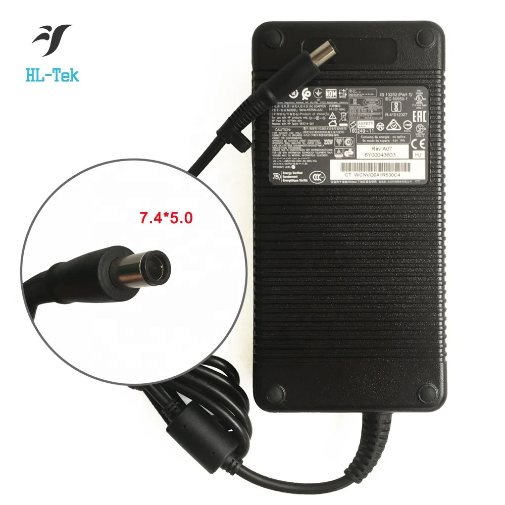 Ac Adapter 230W Laptop Charger 19.5V 11.8A Power supply HSTNN-DA12 for HP EliteBook 8460W 8540P 8740W 8770W ProBook 6360B