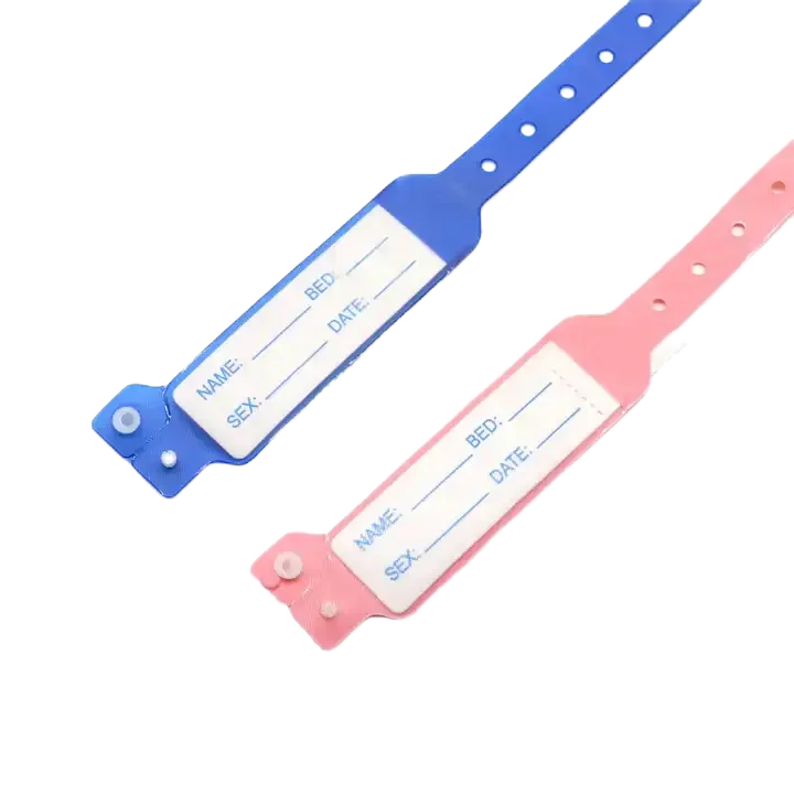 Linkwin09 Custom hospital wristband vinyl patient  identification bands bracelet for baby children