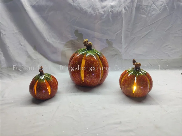 Wholesale ceramic halloween pumpkin for Harvest Festival holiday