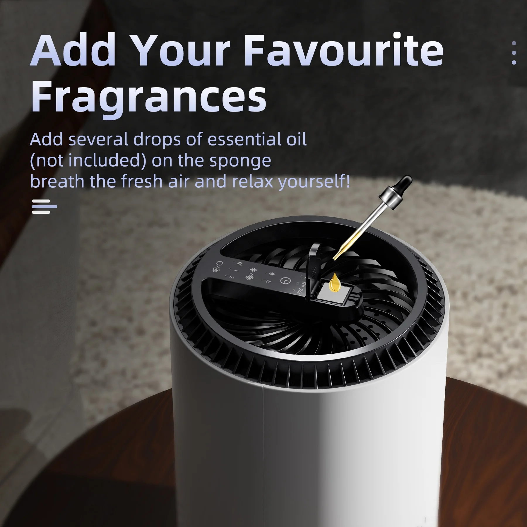 OEM custom tuya wifi control aroma diffuser carbon filter technology low price hepa air purifier for home