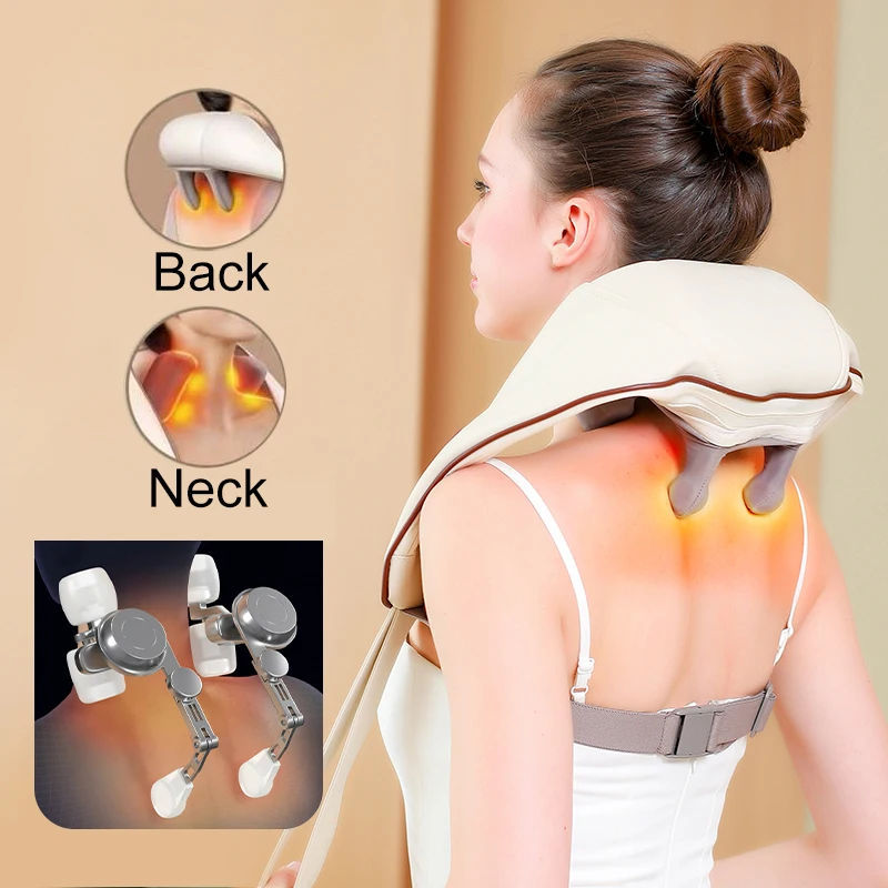 Oem Odm Four massage heads Electric Shiatsu Neck And Shoulder Neck Shoulder Massager Neck & Shoulder Massager With Heated