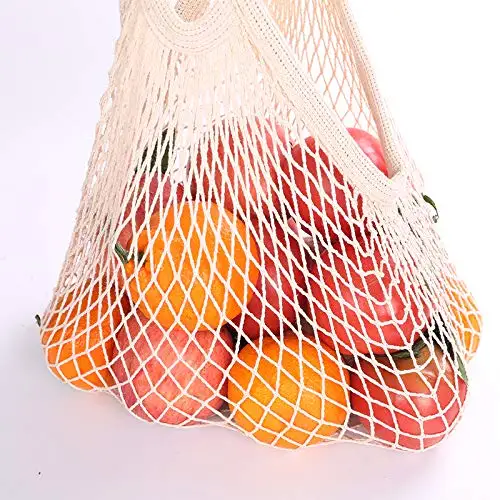 Natural Cotton Vegetables Market Shopping Mesh