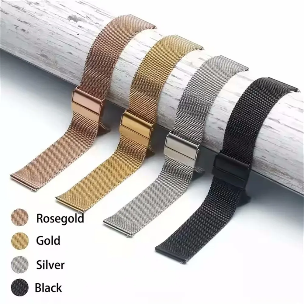 Stainless Steel Smartwatch Band 14mm 16mm 18mm 20mm 22mm Metal Watch Strap Wholesale Preferential Price Watches Band