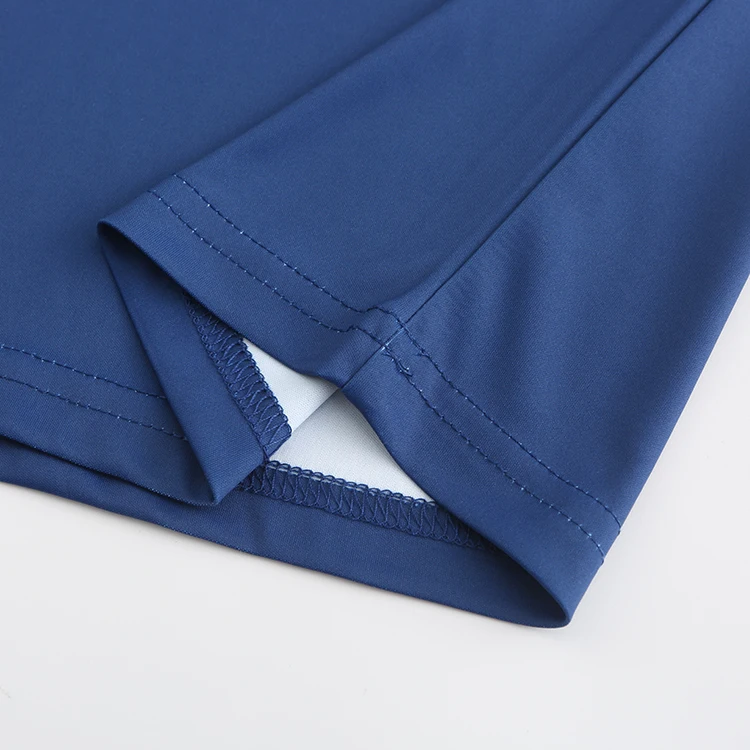 OEM Custom Navy Color Men Long Sleeve Fishing Wear with Anti- UV