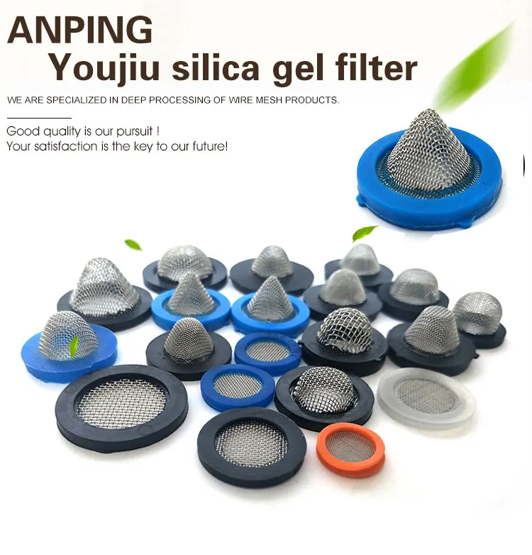60 mesh stainless steel wire mesh screen filter rubber washer for hose shower head