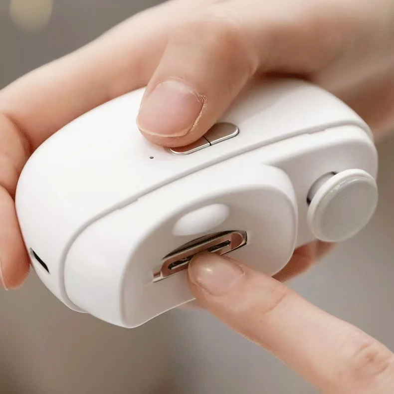 Wholesale Custom Logo Electric Nail Trimmer Polisher Nail Scissors For Children And Adults Multi-functional Baby Nail Sharpener