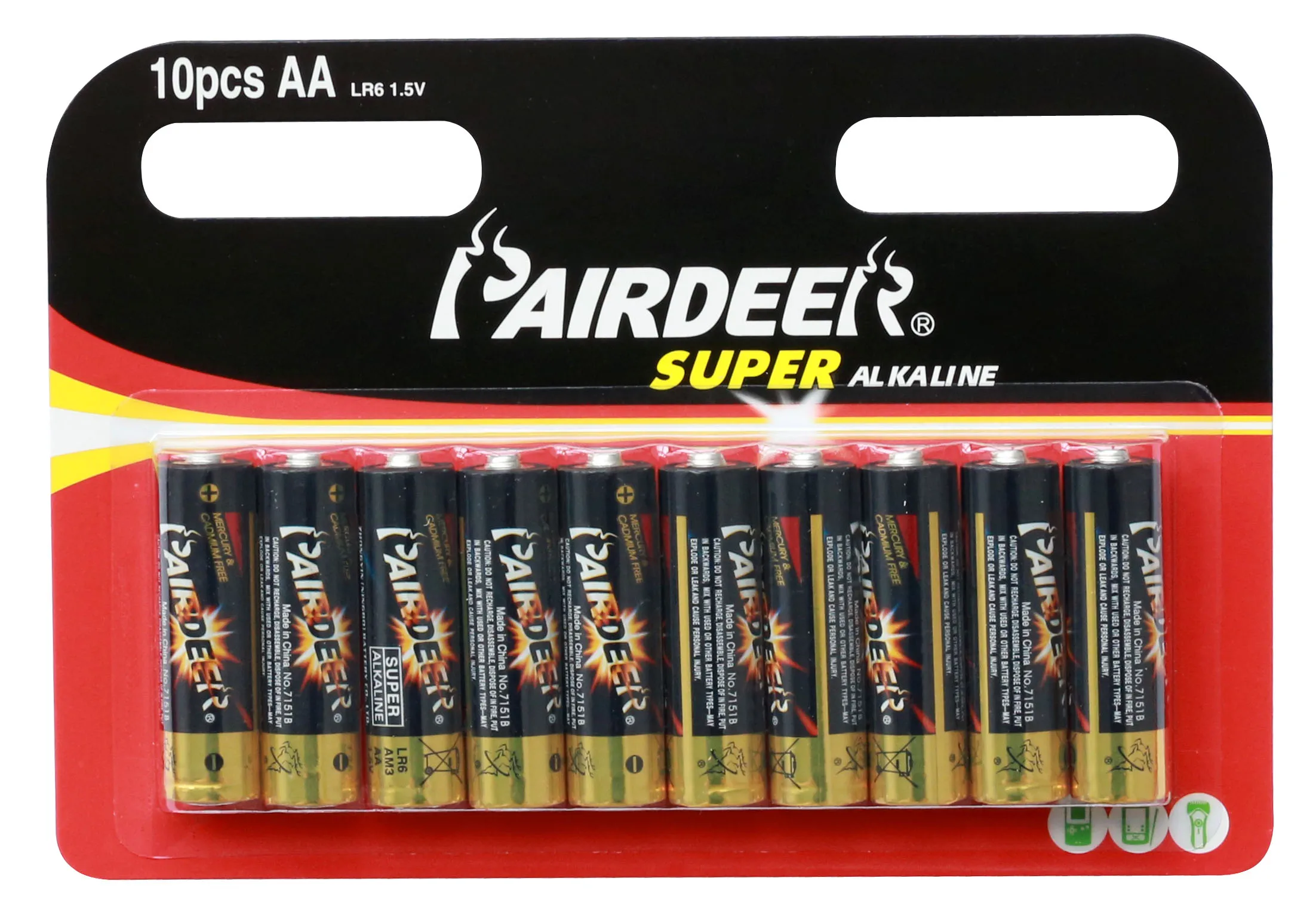 
Pairdeer OEM All-season performance 1.5V LR6 AA Super alkaline battery aa 