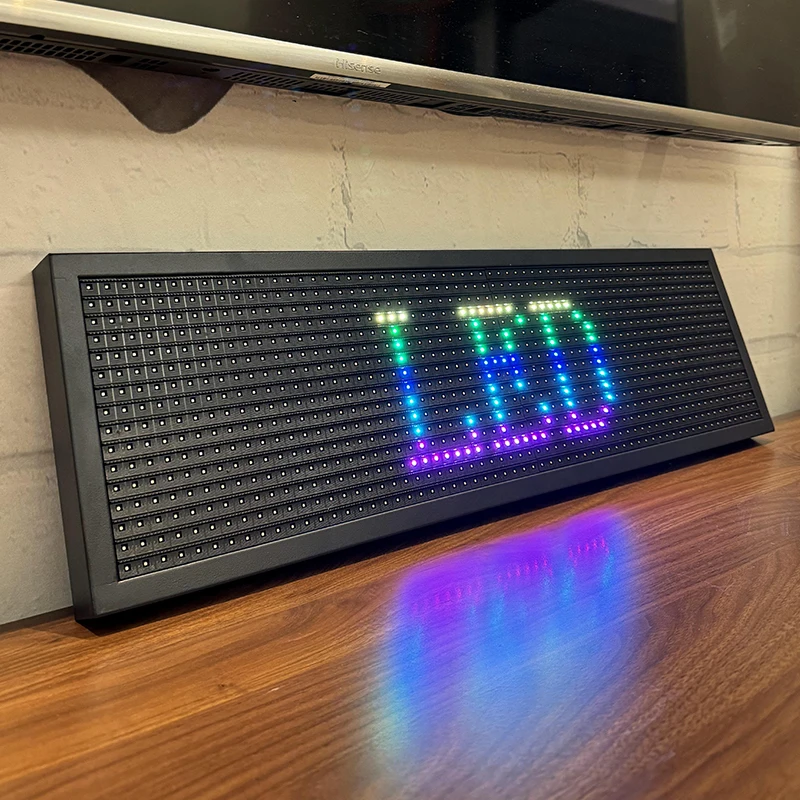 Управление приложениями светодиодная вывеска Гибкая USB Автомобильная программируемая пользовательская прокрутка сообщения цифровой дисплей матричная панель