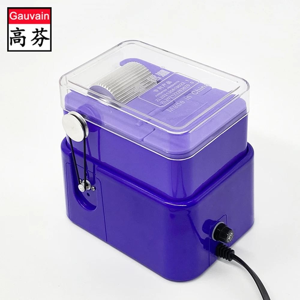 Electric adjustable speed large capacity leather edge dyeing machine leather PU PVC edge finishing painting machinery