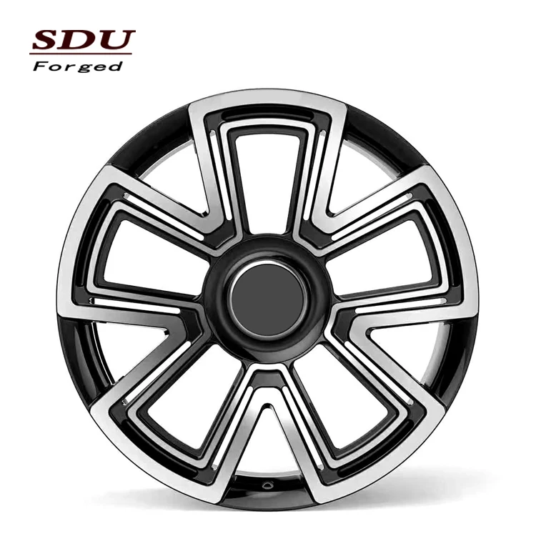 5 отверстий 24 дюйма Ободы 5x112 24x10 дюймов в шахматном порядке черно машина уход за кожей лица гонки обода для rr cullinan призрак Пользовательские кованые диски 24x9.5