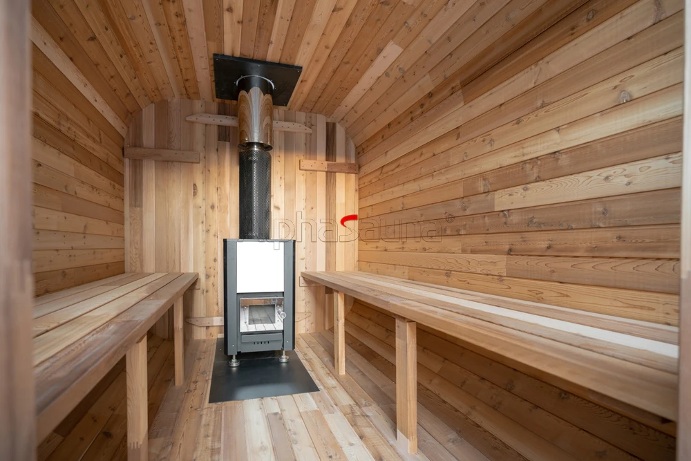 Sauna Outdoor With Anteroom And Wood Furnace The Heater Optional