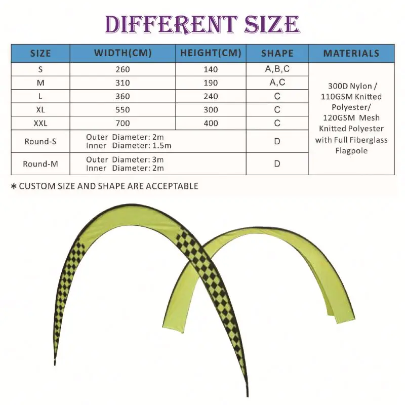 Display Air Arch Ski Race Gate Short Banner Advertising Decoration