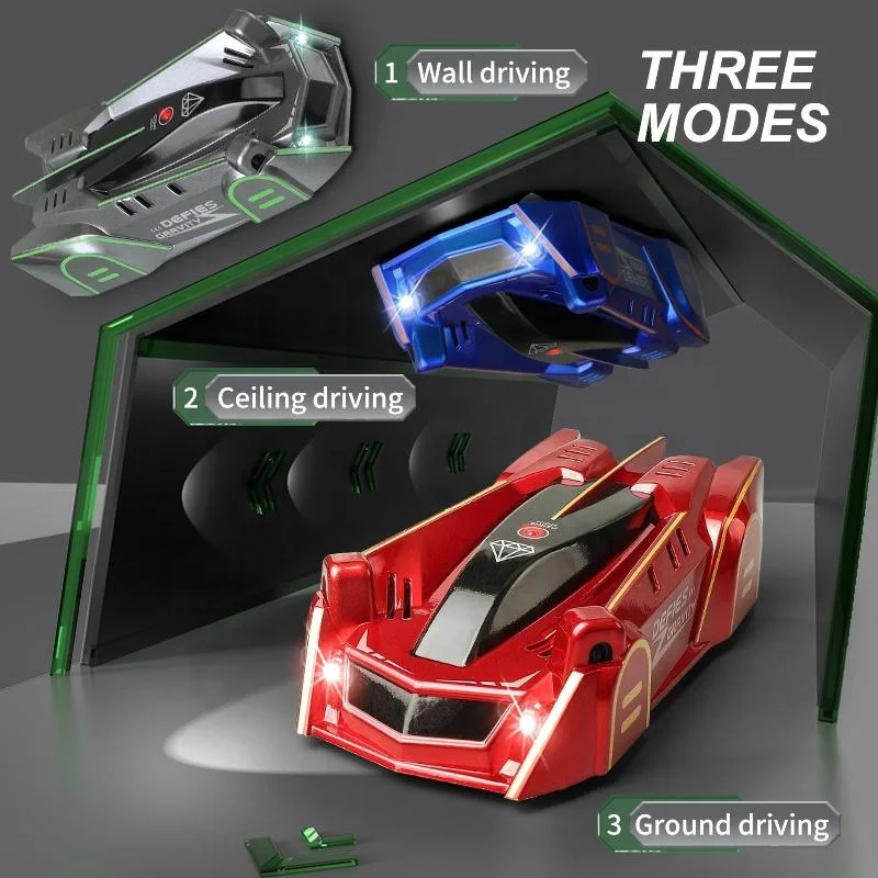 New Arrival Infrared Laser Guided Remote Control Wall Climbing Car Toy RC Cars Toy for Children Wall Climbing Car
