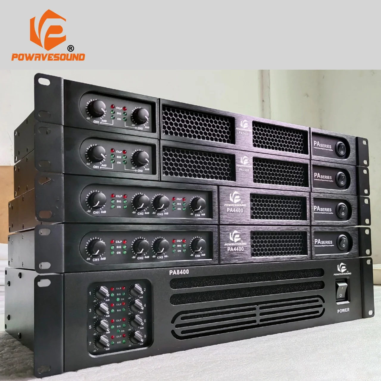 1U digital Speaker amplifiers class d 2 channels 400W 200W professional audio amplifier 4 channel PA speaker power amplifier