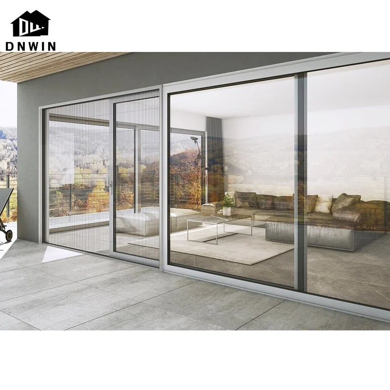 Factory customized house sliding door double glass soundproof aluminium outdoor sliding door
