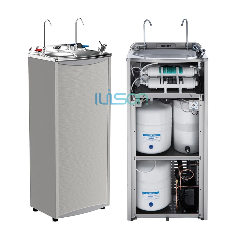 Electric Stainless Steel Touchless Water Cooler Hot And Cold With Ro System Household Dispenser For Drinking Fountain