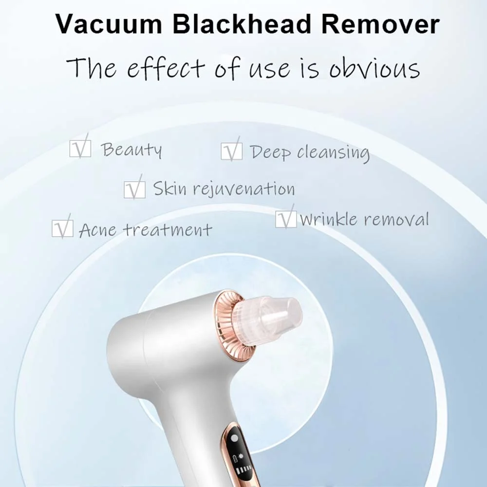 Factory Low Price Blue Light Therapy Face Skin Care Mini Hot Compress Vacuum Blackhead Remover Hydra Hydro Oxygen Facial Machine