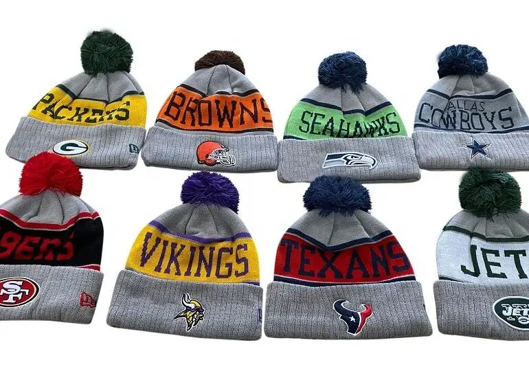 
2020 knitted NFL beanies winter hats for 32 teams 