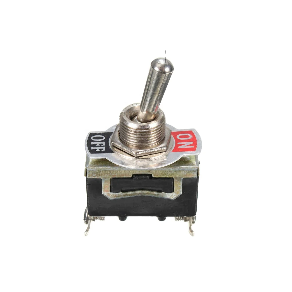 5Pcs x SPST 2Pin Heavy 15A 250V ON/OFF Rocker Toggle Switch Waterproof Boot Toggle Switch Rocker Switch