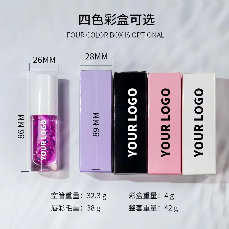 fruit transparent lip oil lip gloss moisturizing