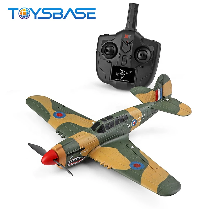 Radio Control Hobby Model WLToys A220-P40 2.4GHz 4CH Camouflage Airplane Toy  Kids Rc Big Foam Plane