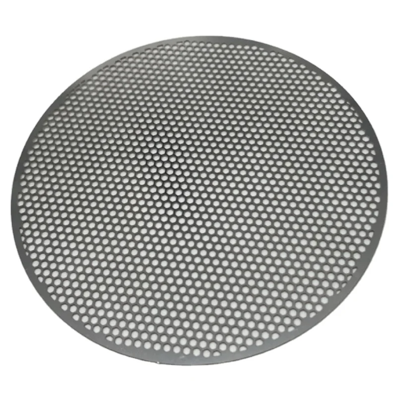 Business Promotional Gift Metal Polishing Crafts Etched Round Screen Custom Stainless Steel Separator Plate Burning filter