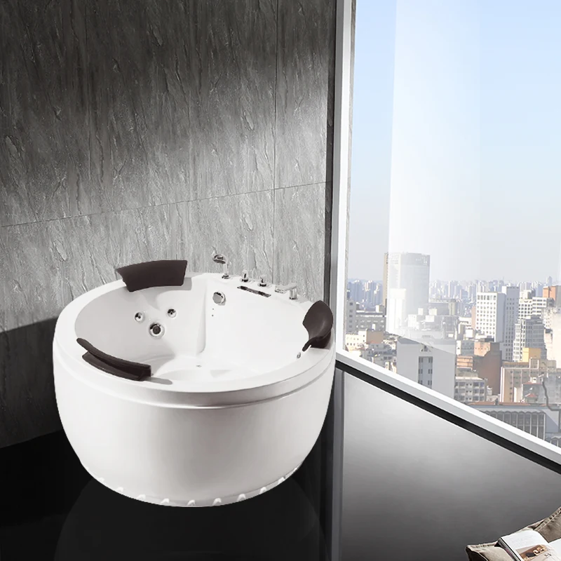 Nth Hotel&home Round Drop in Spa Bath Massage Tubs White Acrylic Sheet Blow Whirlpool Bathtubs Bathroom Modern Used Big Size