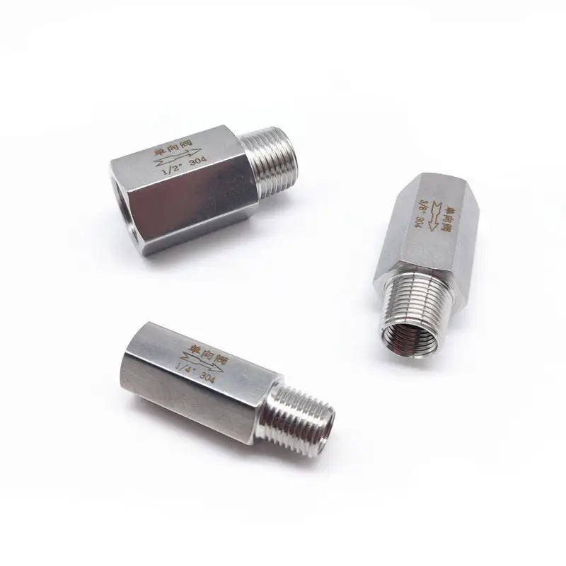 Male One-Way Check Valve 304 316 Sanitary Stainless Steel Anti-Return One-Way Check Valve