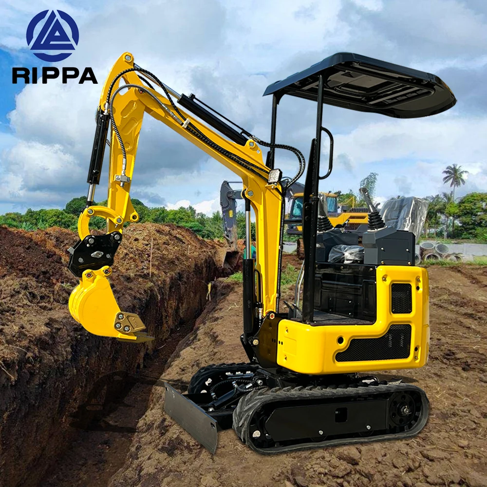New Small Excavator Price 1 Ton Mini Excavator Digger Hydraulic Small Micro Digger Machine