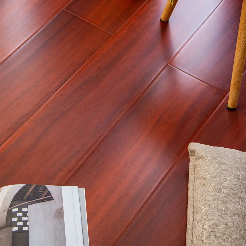High Gloss Germany Technic Quality Durable Laminate Flooring Waterproof Wooden Floor