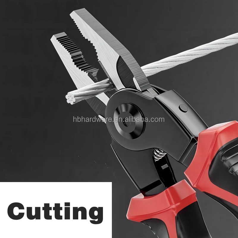 Plastic Box Pack 5 In 1 Multi Tool Quick Change Head Plier Wire Stripping Cutting Crimping Cable Cutter Combination Pliers Set