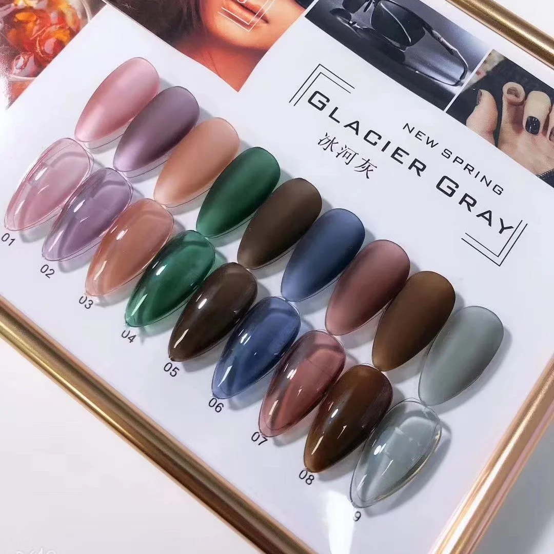 Jelly Gel Nail Polish Clear Glass Gel Color for Nail Art color customization Private Label