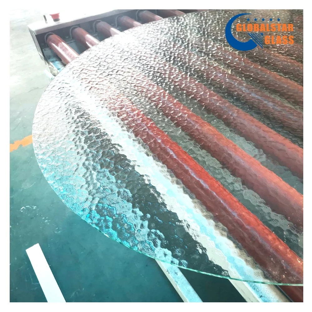 water wave Moru mistelite nashiji flora bamboo oceanic clear figure pattern glass for door decoration