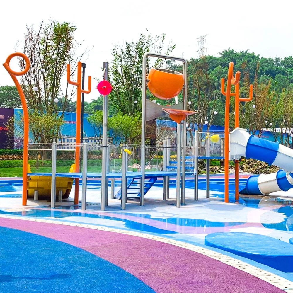 Water amusement park facilities Water house equipment parent-child interactive stainless splash pad pouring water park equipment