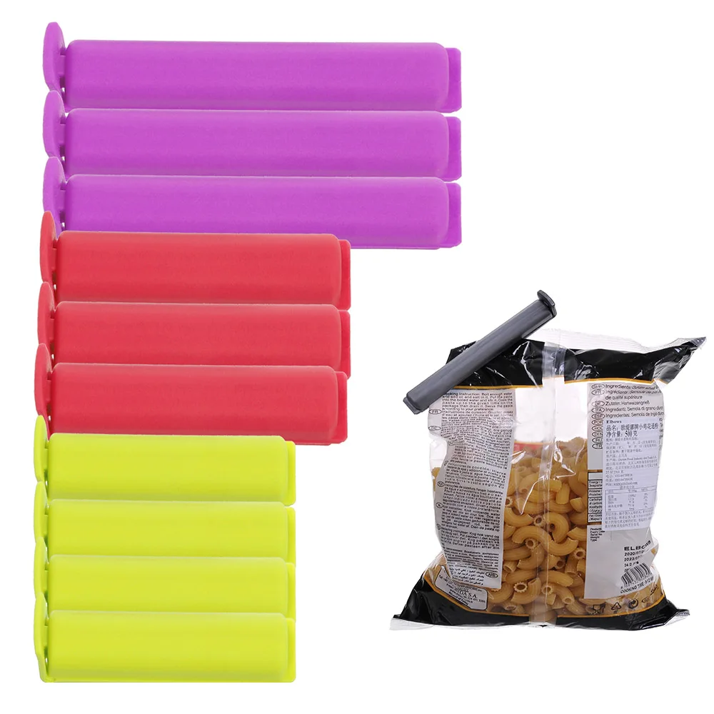 3 different size plastic food snack sealing clip plastic reusable bag pouch sealing clips for plastic food bags