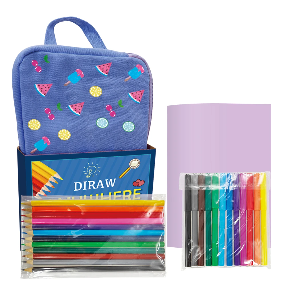 2023 Large Pencil Case Stationery File Bag Functional Waterproof Portable For Artist School Student Boys Office