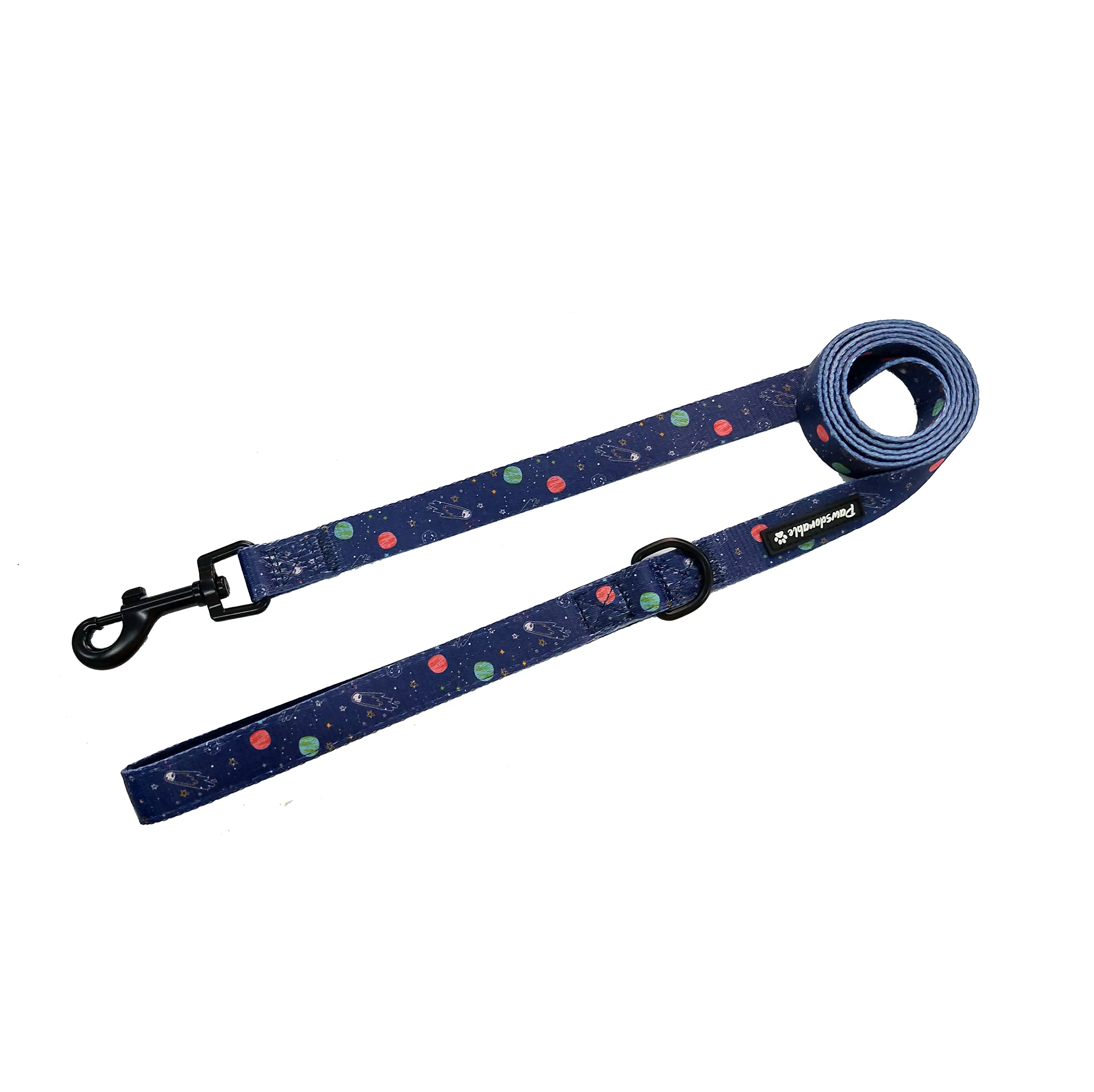 
Hot Sale Custom Sublimation Print Logo Neoprene Padded Handle Dog Leash 