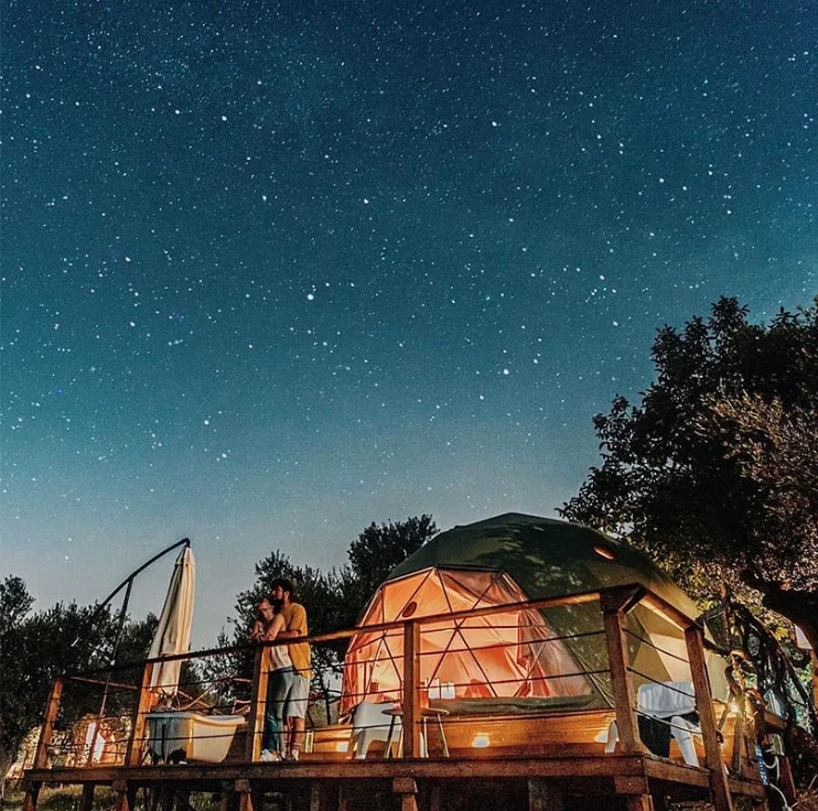 Trade Show Tent 7m-10m diameter igloo geodesic dome camping tent hotel luxury dome house glamping round dome tent