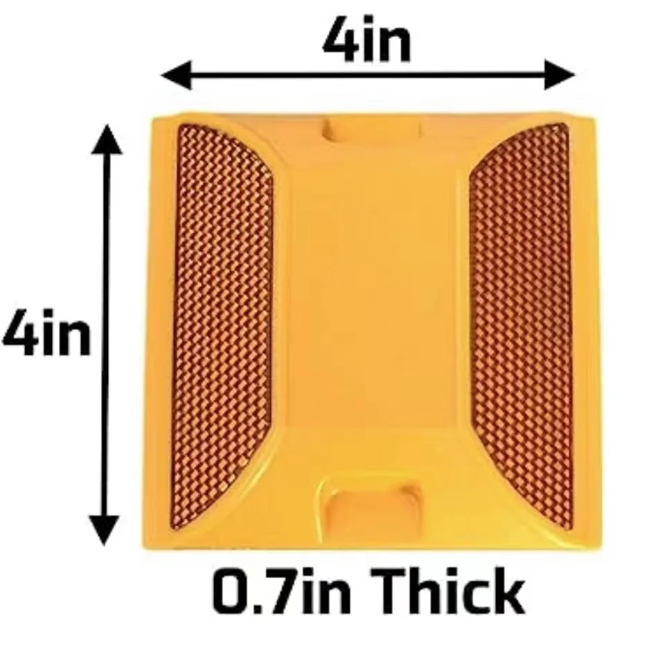 Bargain Sale High Compressive Strength Plastic Solar Road Stud Reflectors for Clearly Visible at Night