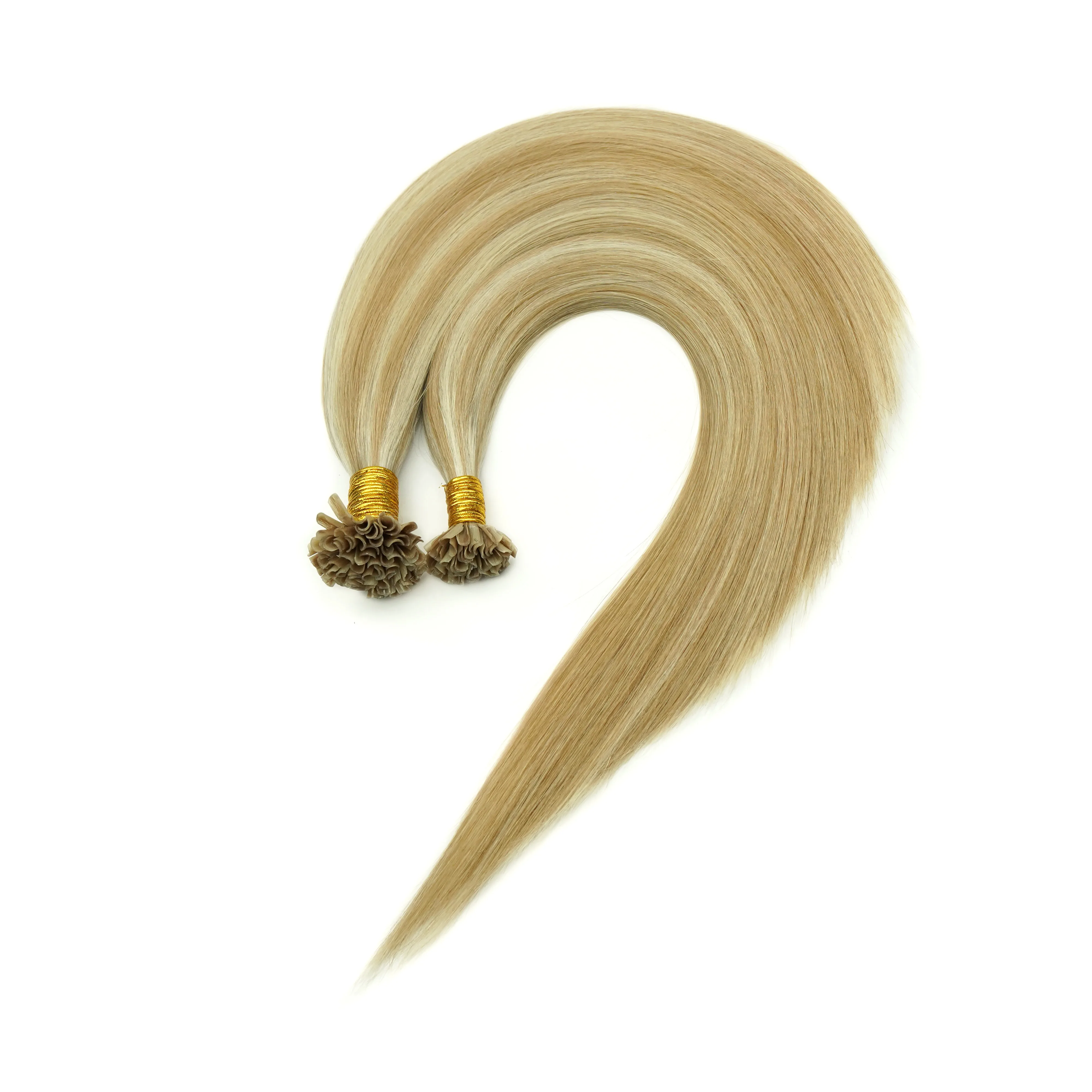 Wholesale Double Drawn Italian Keratin Prebonded U Tip Hair Extensions Virgin Human Hair