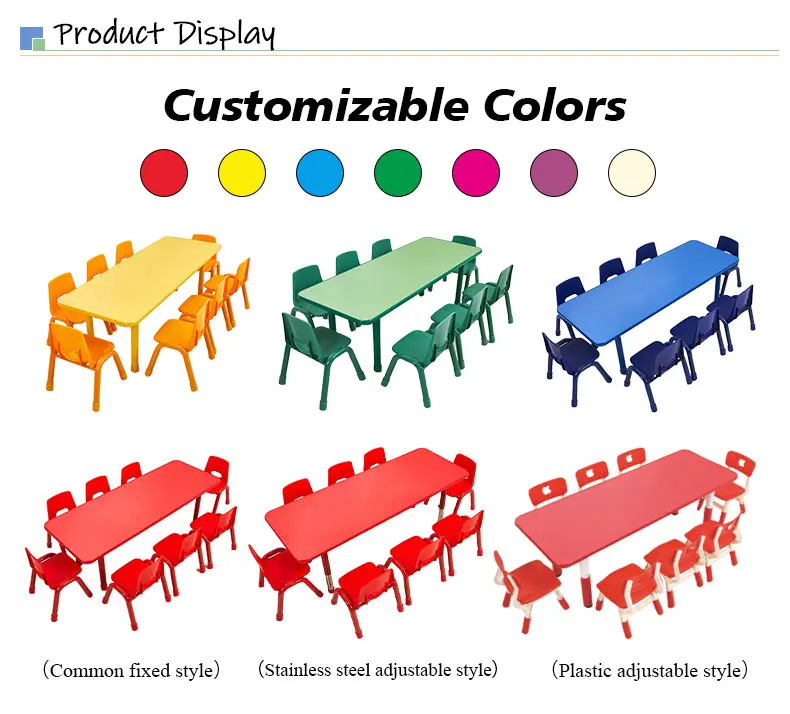 School Furniture Sales Kindergarten Furniture Rectangular Wooden Table For Kids Preschool Classroom Table And Chair Set