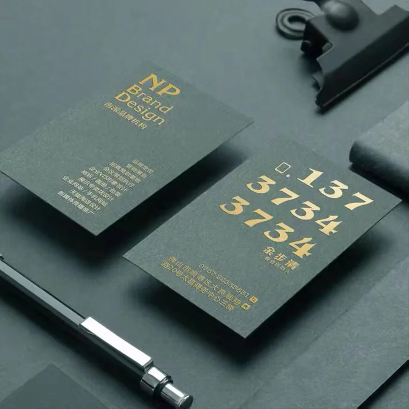 Customized design name card environment protection punch single double sides printing business card