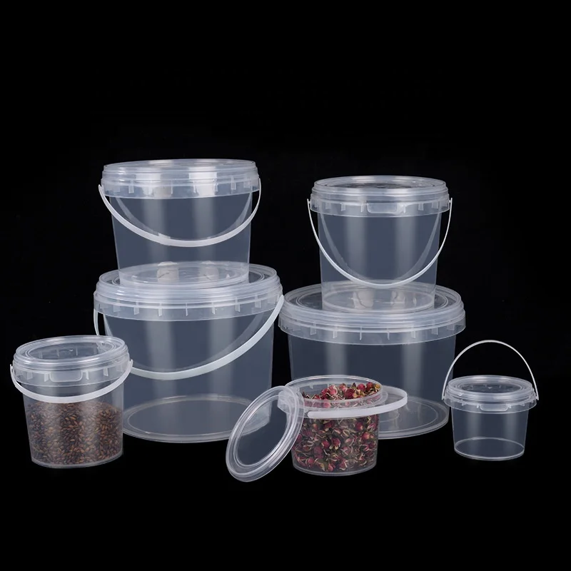 Holiday Buckets Plastic Buckets, Small Food Grade Plastic Eco-friendly Carton Customized Size Factory Wholesale of 300ml-5l