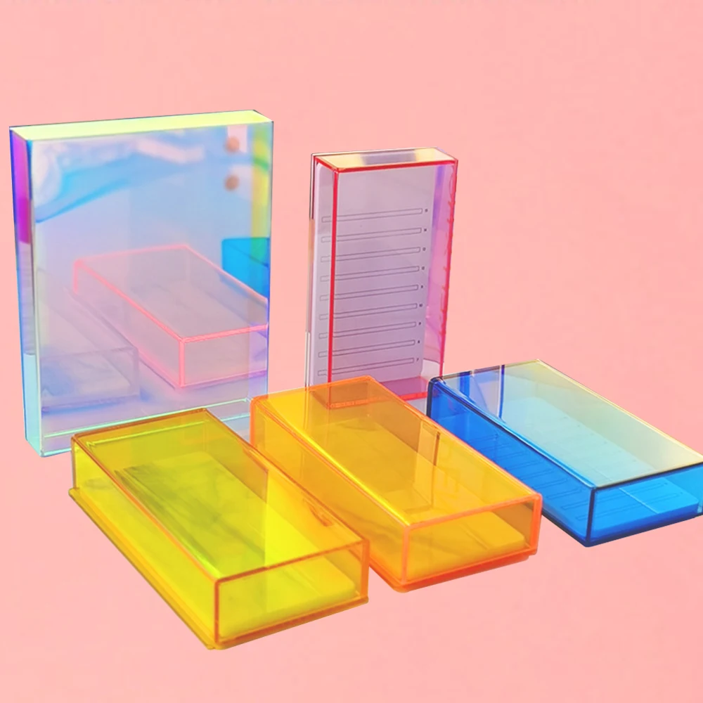 Custom Cloud Eye Lash Acrylic Pallet Iridescent Lash Supplies Gradient Holder Butterfly Bubble Tea Magnet Halloween Lash Tiles
